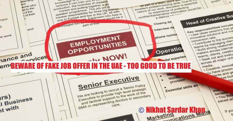 Scam Alert: Fake UAE Job Offers!
